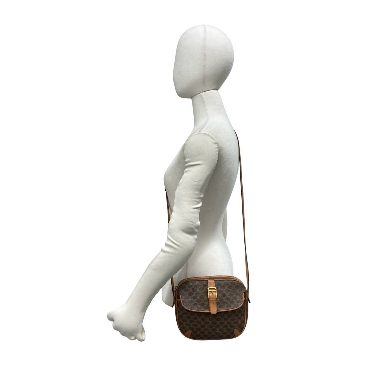 Celine Macadam Blazon PVC Leather Shoulder Bag