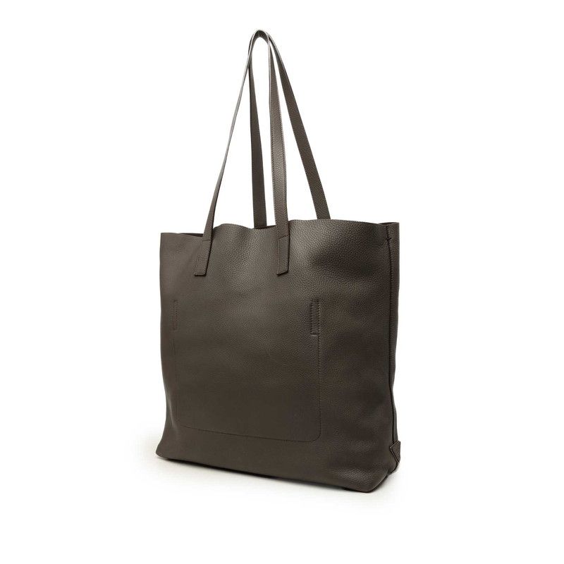 Prada Big Tote Leather Tote Bag
