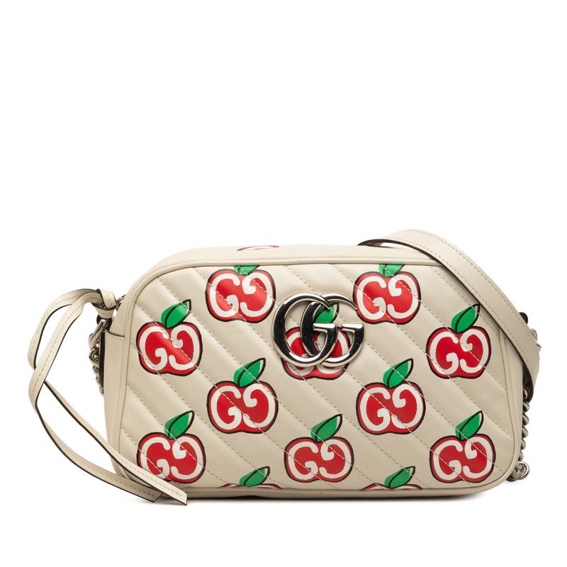 Gucci GG Marmont GG Apple Leather Shoulder Bag