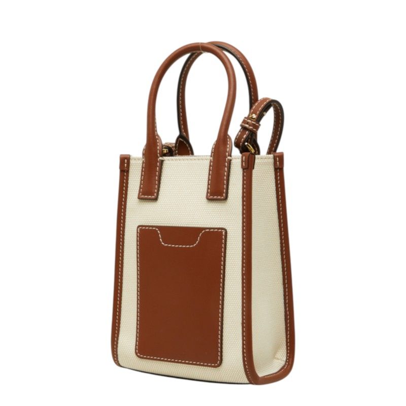Burberry Micro Frances Canvas Leather 2way Bag