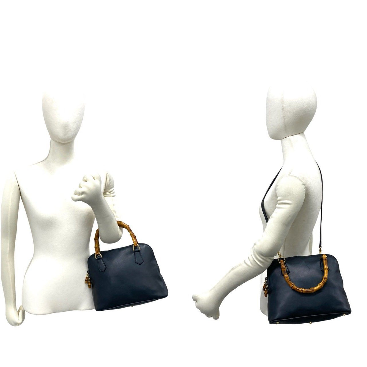 Gucci Bamboo Leather 2way Bag