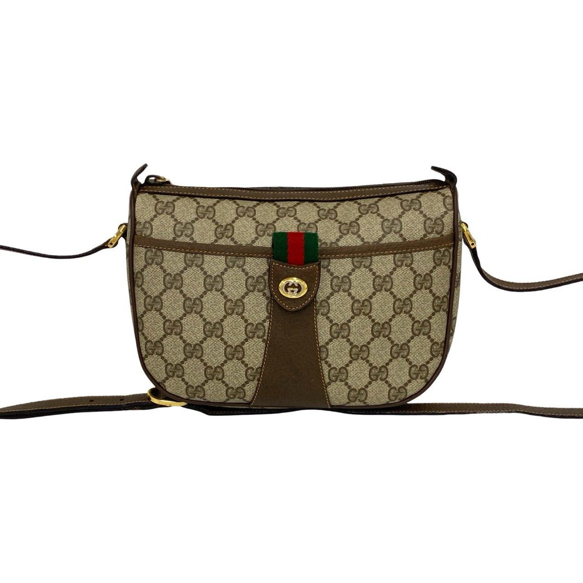 Gucci GG Supreme Leather Shoulder Bag