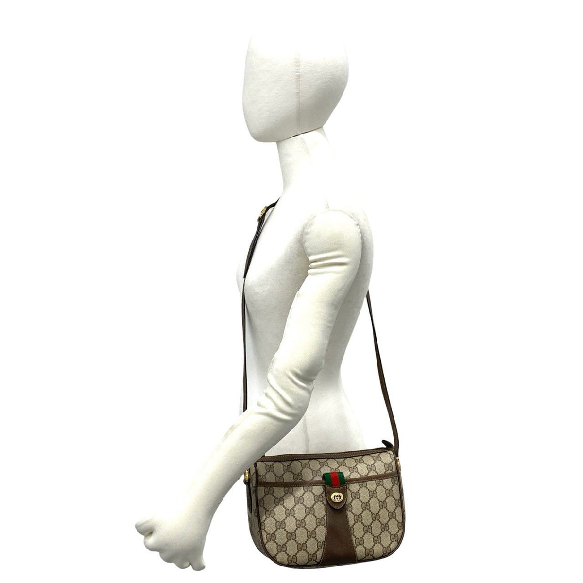 Gucci GG Supreme Leather Shoulder Bag