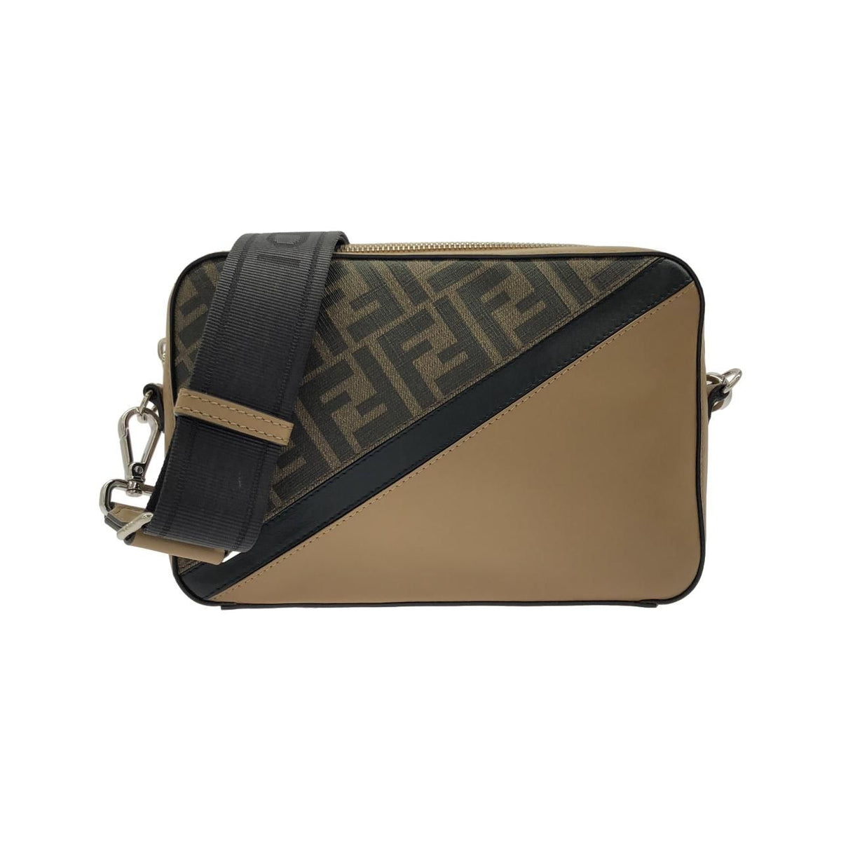 Fendi Camera Case Coated Canvas Shoulder Bag