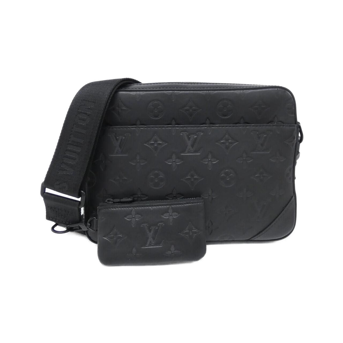 Louis Vuitton Duo Messenger Monogram Shadow Calf Shoulder Bag