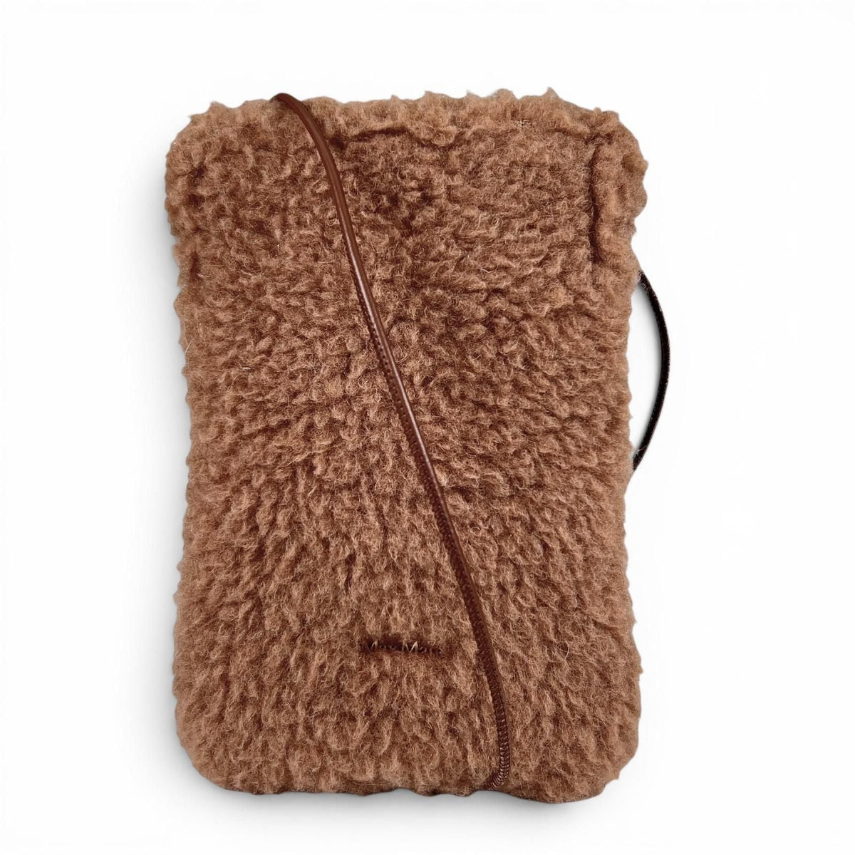 Max Mara Teddy Bear Camel Silk Shoulder Bag