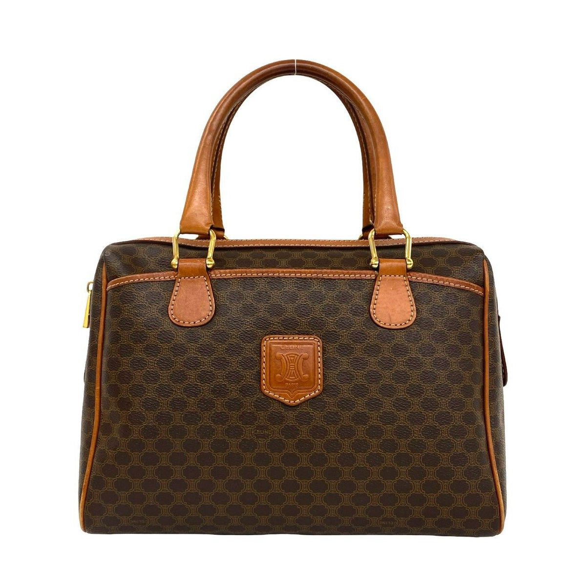 Celine Macadam Triomphe Leather Handbag