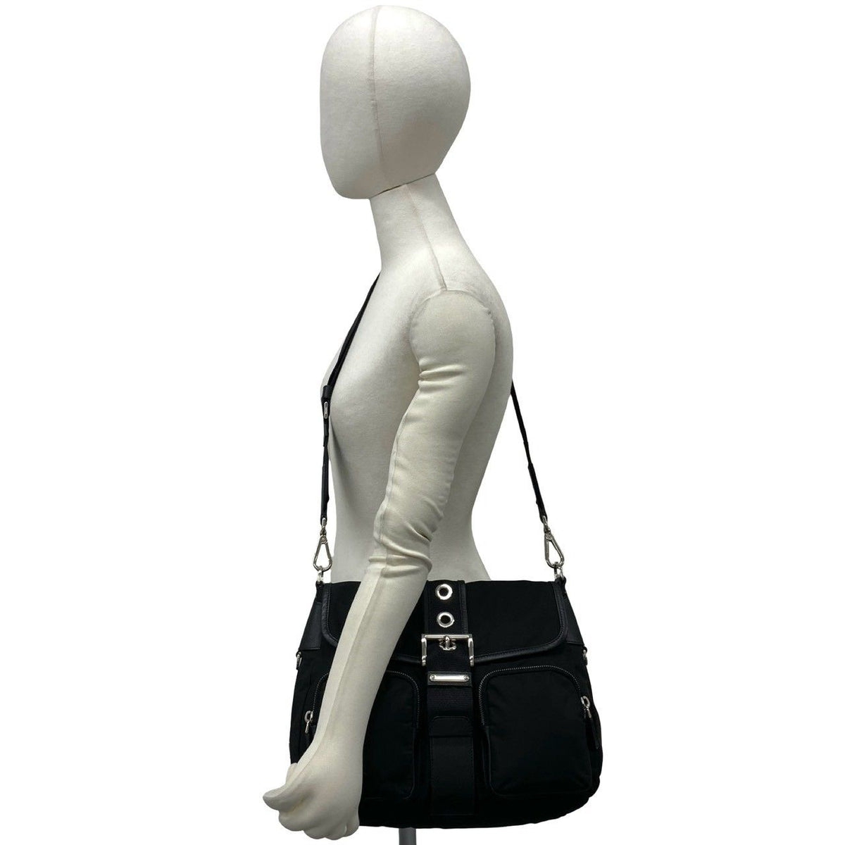 Prada Tessuto Saffiano Shoulder Bag