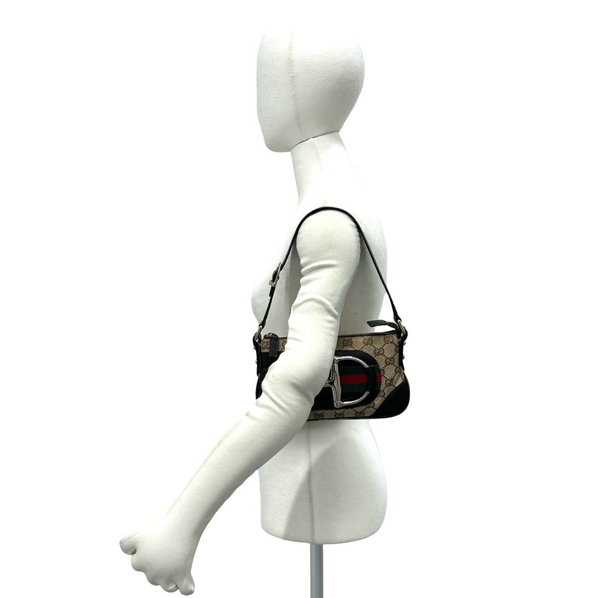 Gucci Sherry Line Horsebit Leather Shoulder Bag