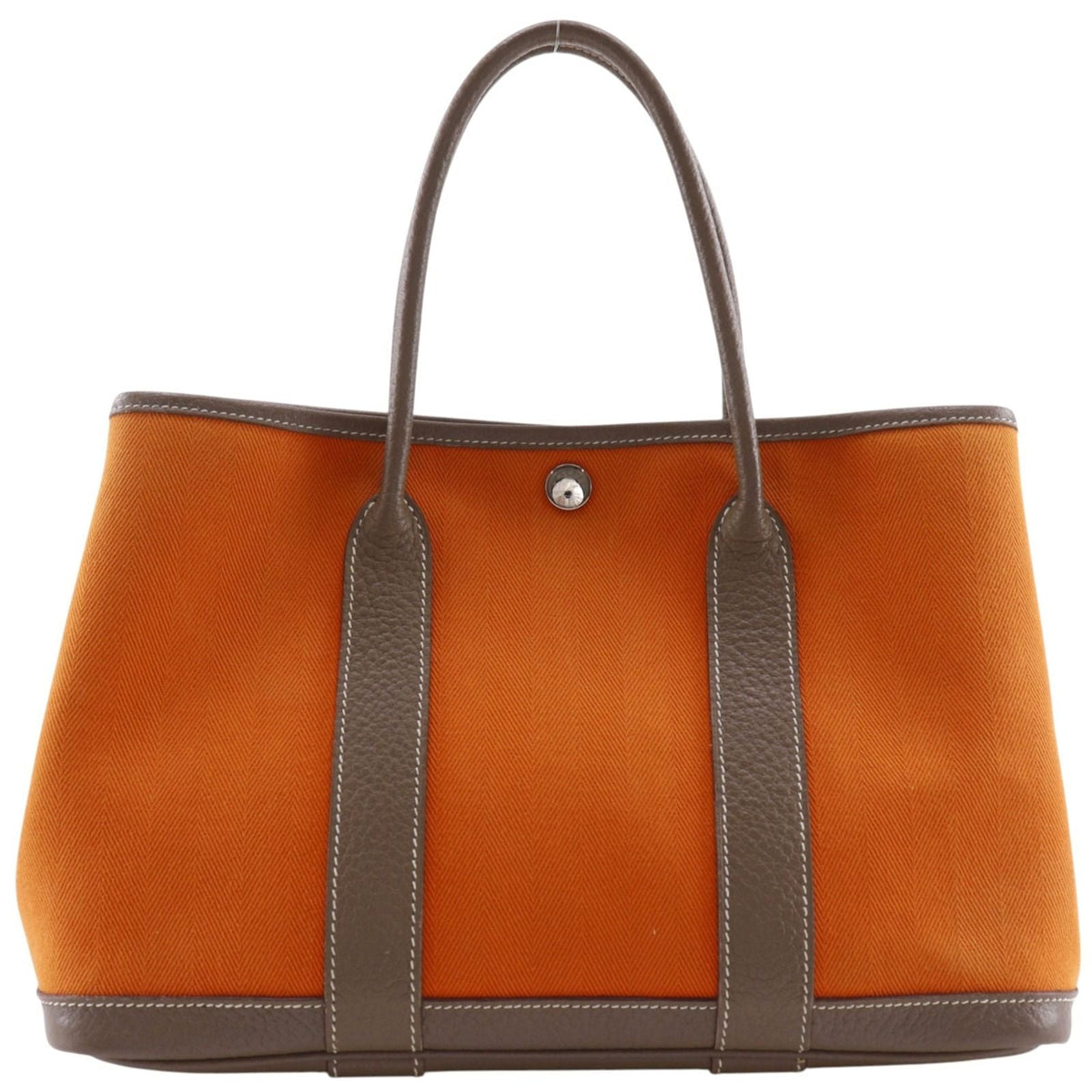 Hermes Garden PartyTPM Toile Chevron Negonda Handbag