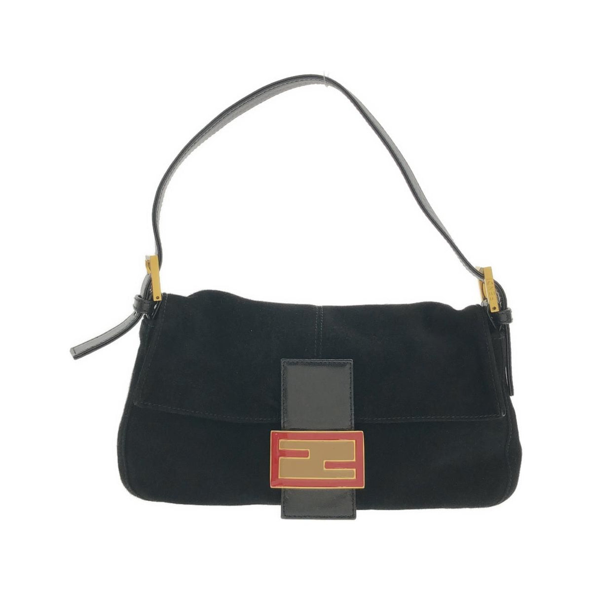Fendi Baguette Suede Shoulder Bag