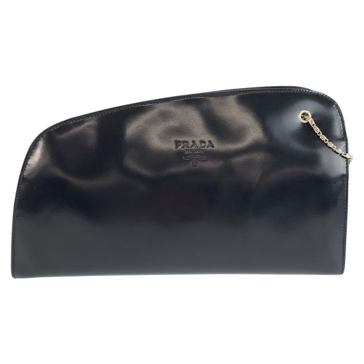 Prada Patent Leather Chain Shoulder Bag