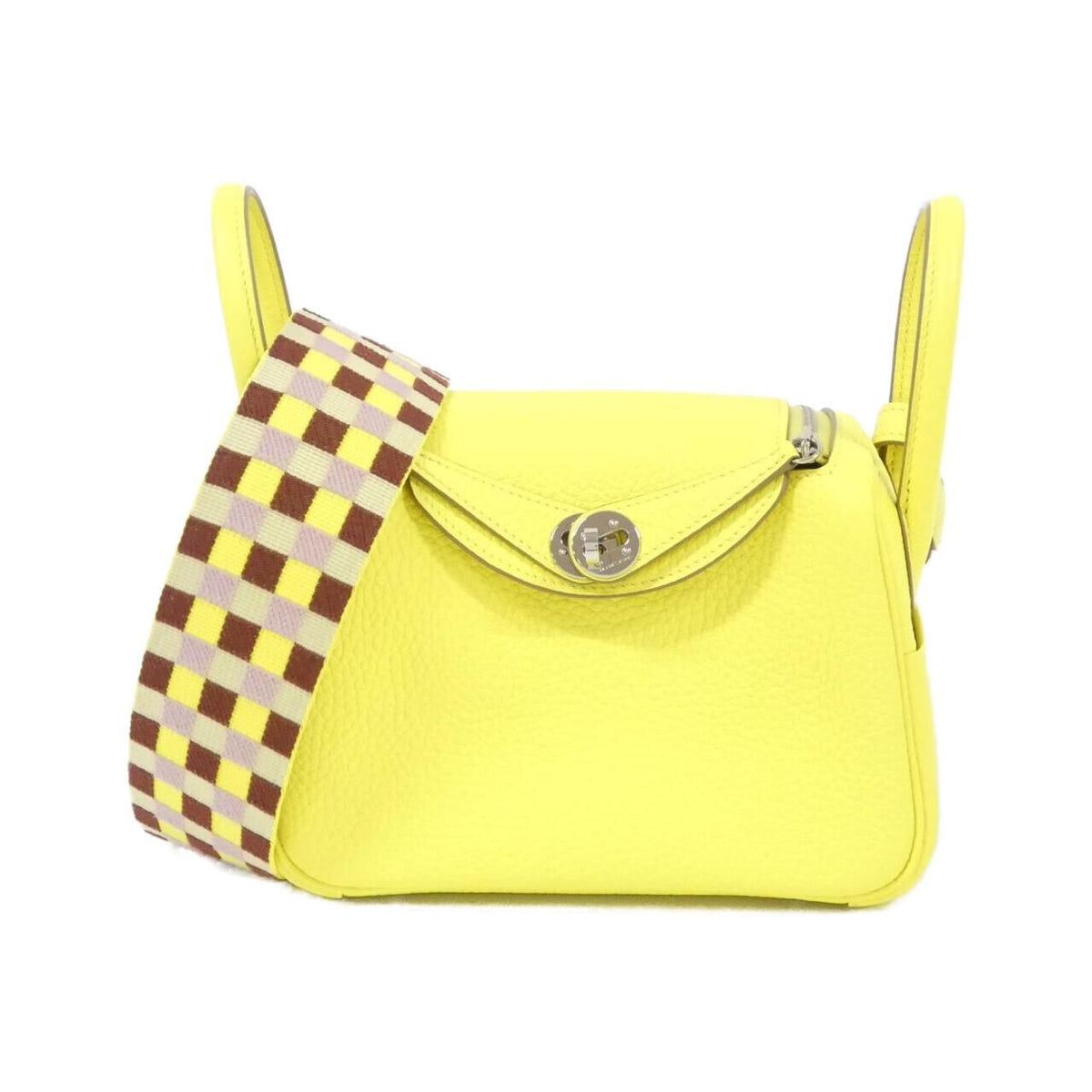 Hermes MAXI QUADRILLE Lindy Mini Clemence Shoulder Bag