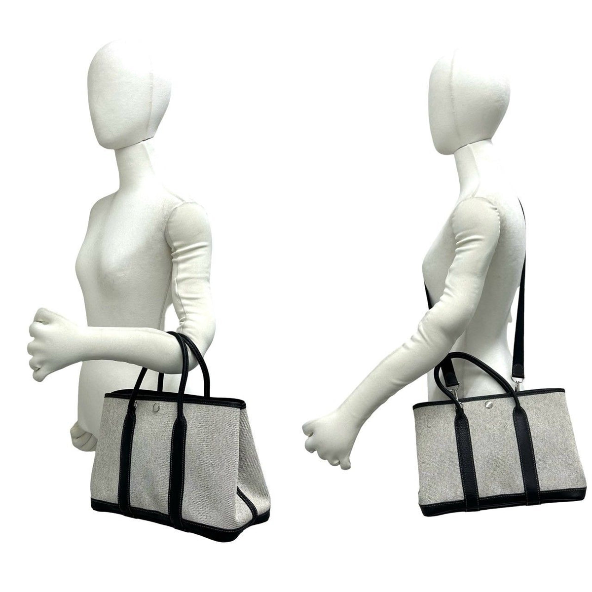 Hermes Garden Party TPM Toile H Canvas Buffalo 2way bag