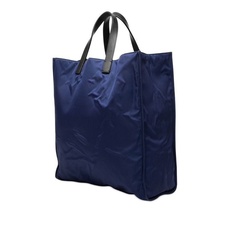 Fendi Monster FF Logo Nylon Leather Tote Bag