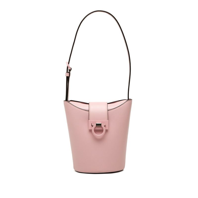 Salvatore Ferragamo Gancini Leather Shoulder Bag