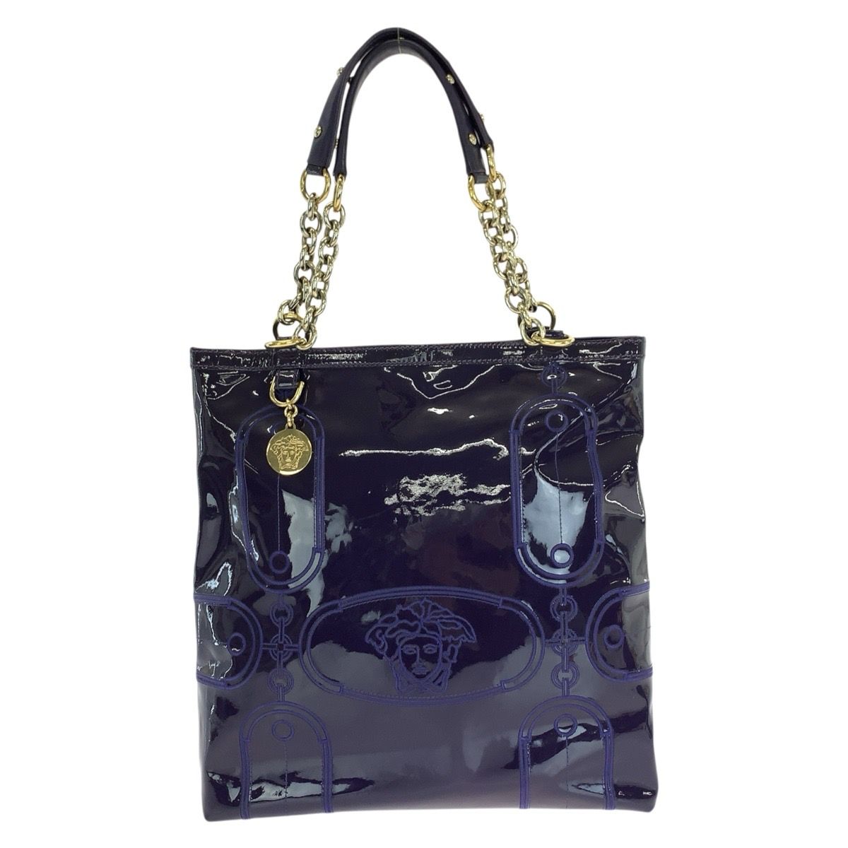 Versace Medusa Patent Tote Bag