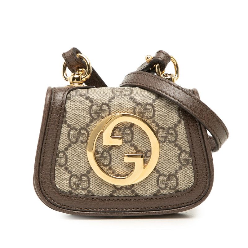 Gucci Blondie GG Supreme Leather Shoulder Bag