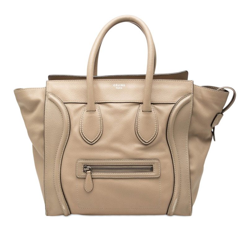 CELINE Luggage Mini Shopper Leather Handbag