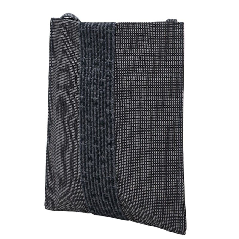 Hermes Herline Canvas Shoulder Bag
