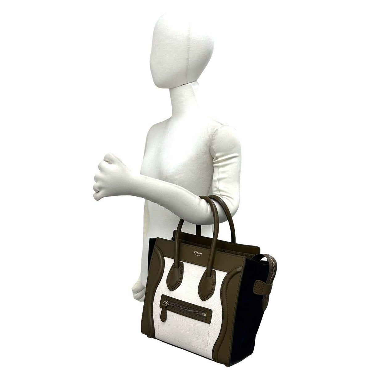 Celine Luggage Micro Leather Handbag