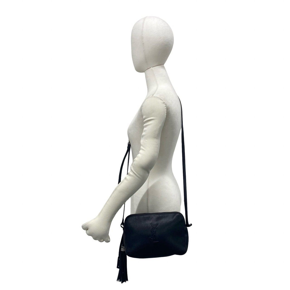 Yves Saint Laurent Cassandra Logo Tassel Leather Mini Shoulder Bag