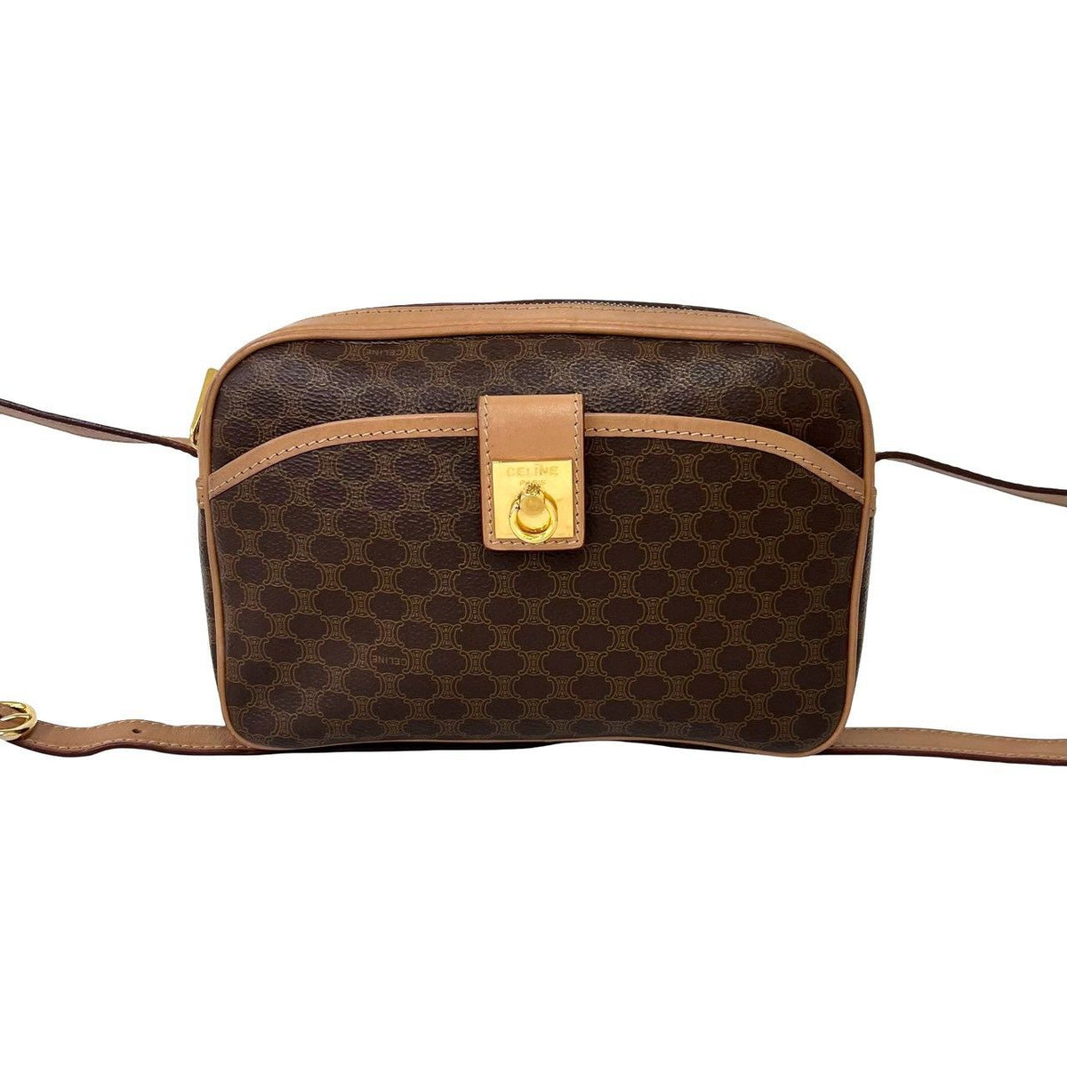 Celine Macadam PVC Leather Shoulder Bag
