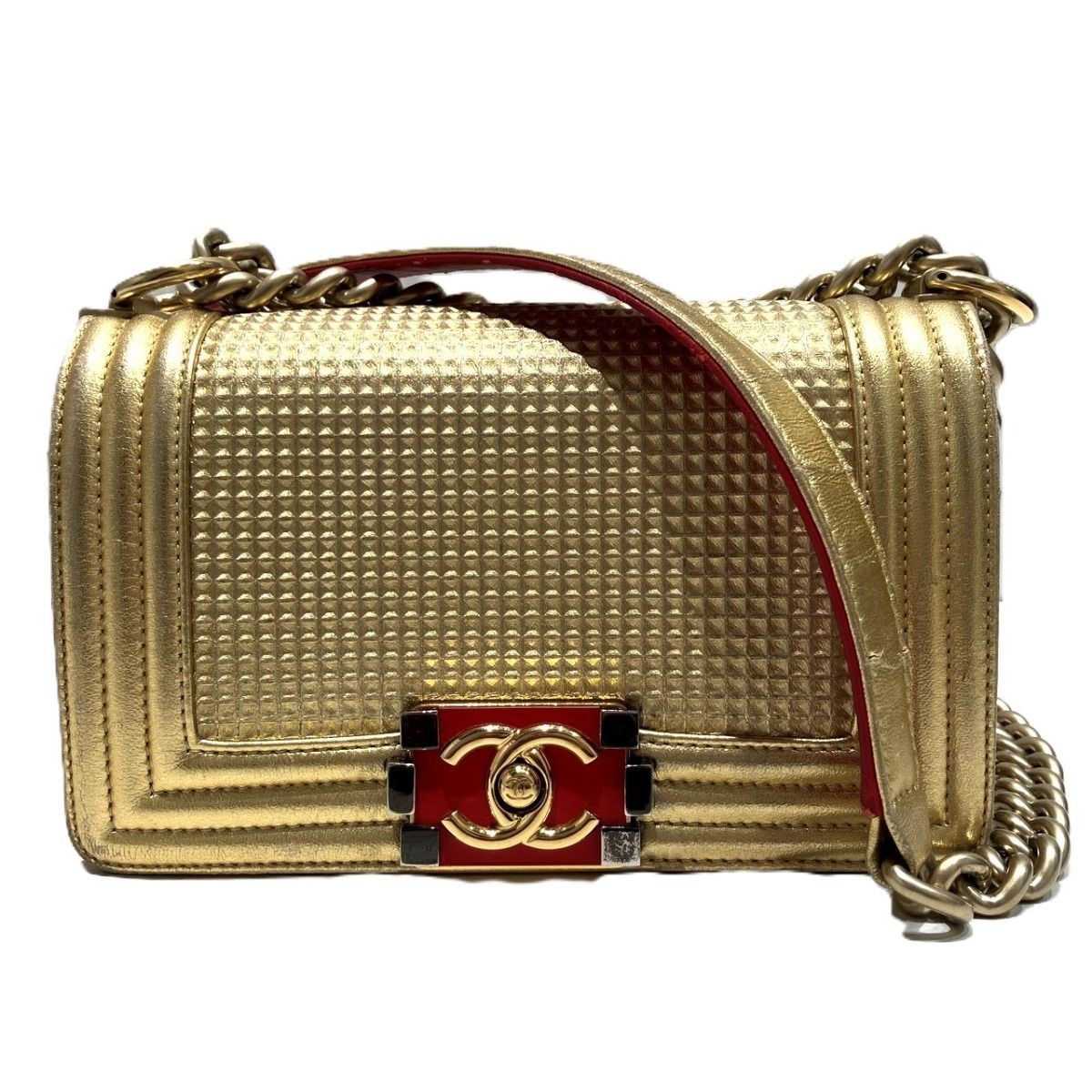 CHANEL Boy Chanel Leather Shoulder Bag