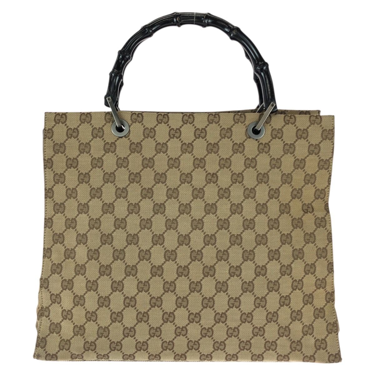 Gucci Bamboo GG Canvas Tote Bag