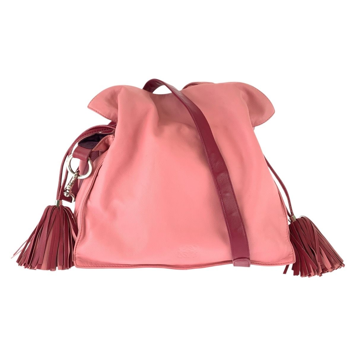 Loewe Flamenco Fringe Leather Shoulder Bag