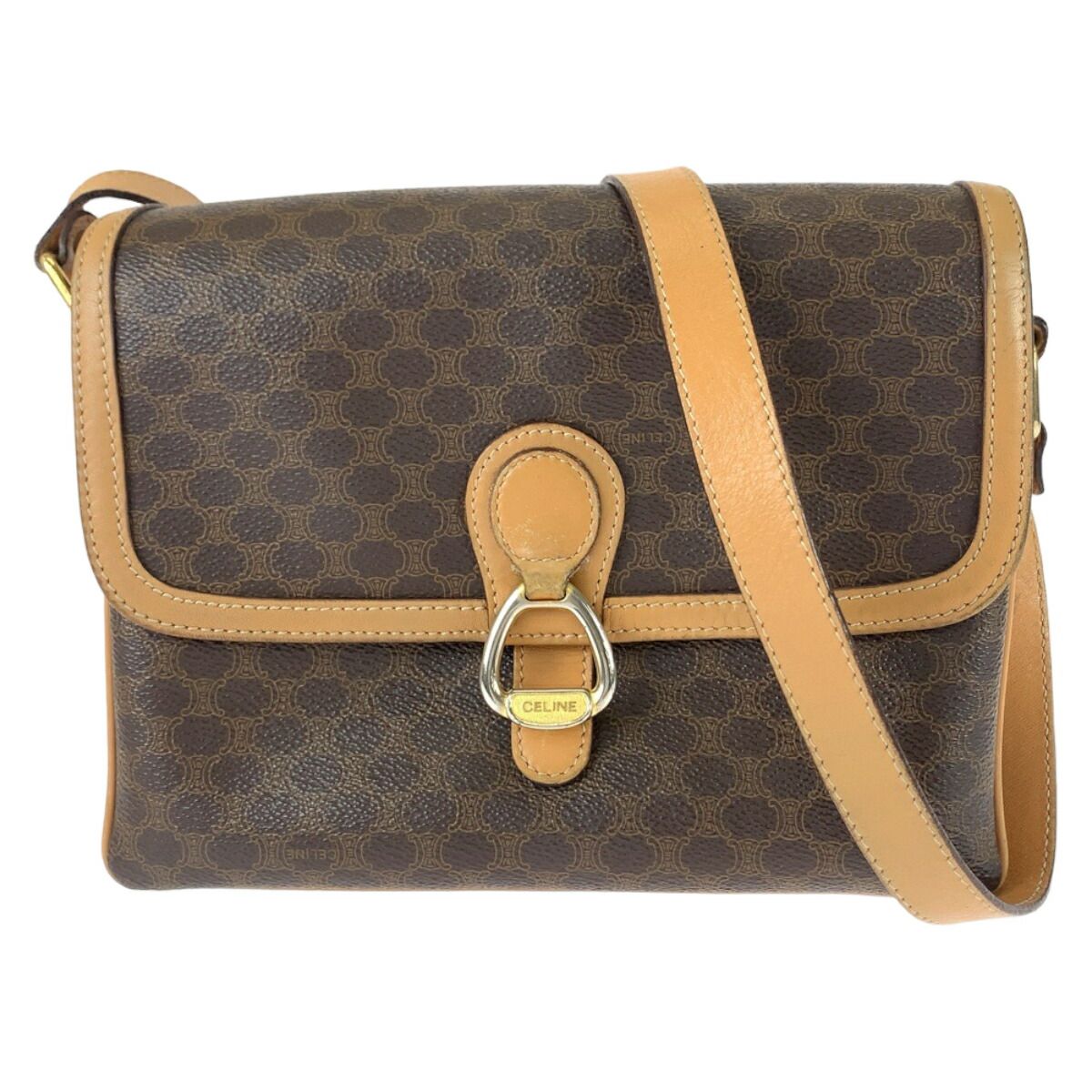 Celine Macadam PVC Leather Shoulder Bag