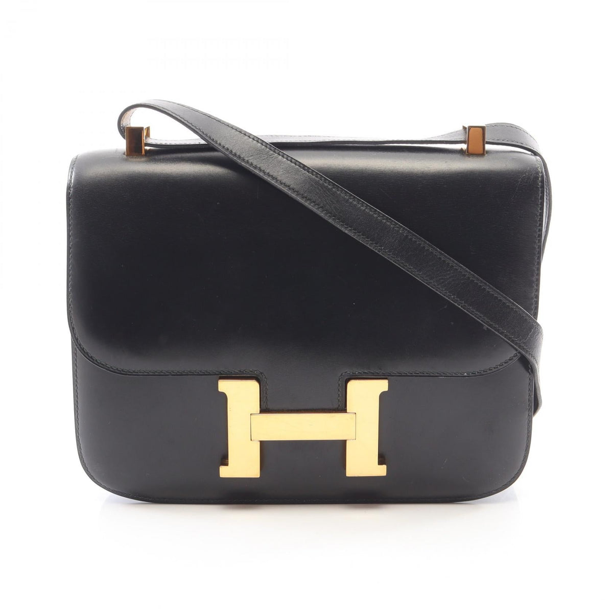 Preloved HERMES Constance 23 Shoulder Bag Black Box calf leather Calfskin (cowhide) 2101219974262