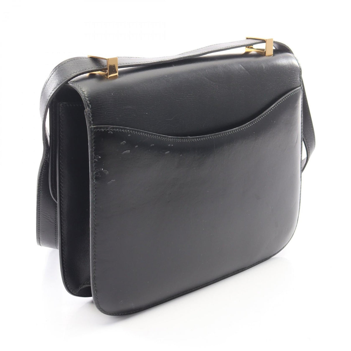 Preloved HERMES Constance 23 Shoulder Bag Black Box calf leather Calfskin (cowhide) 2101219974262