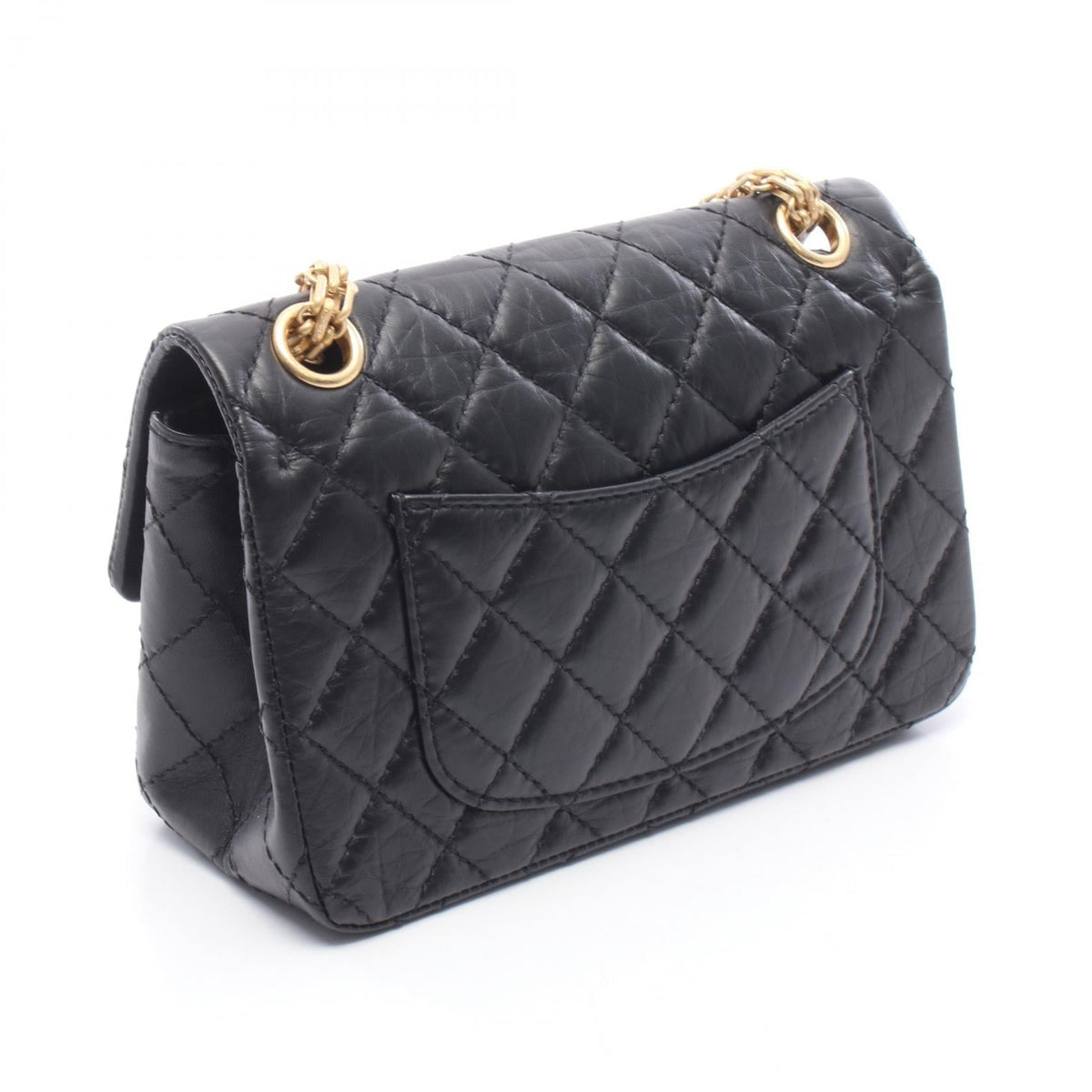 Preloved CHANEL Black 2.55 Calfskin (cowhide) 2101219947426