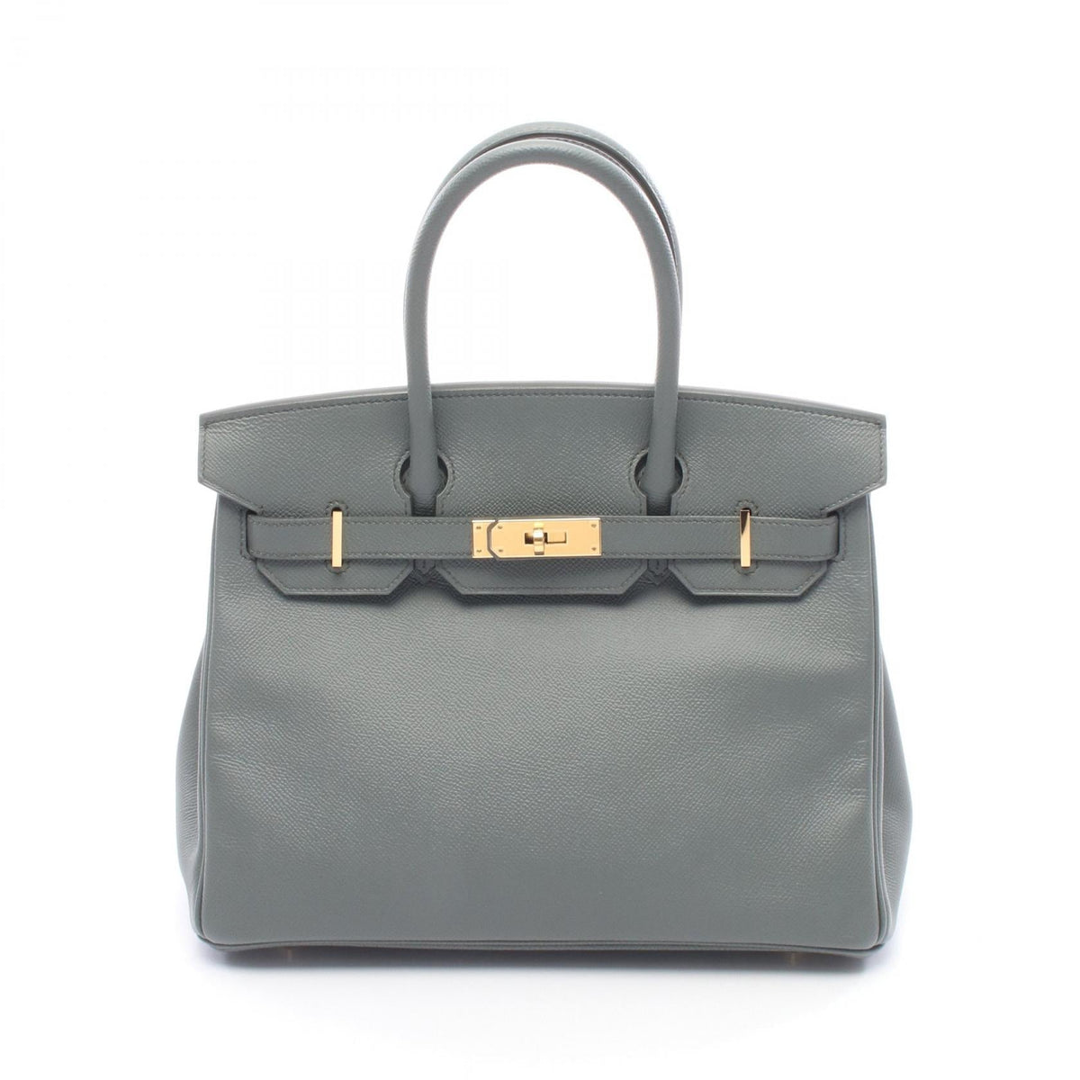 Preloved HERMES Birkin 30 HandbagVert amande Vert amande Gray Epsom leather×Epsom 2101219652146