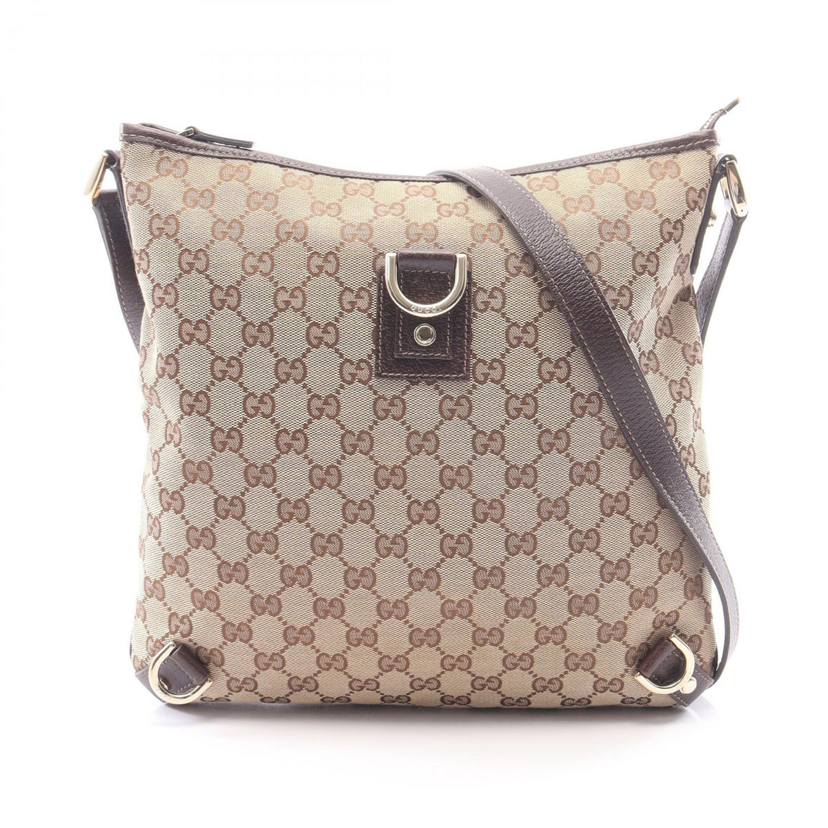 Preloved GUCCI Abbey GG canvas Shoulder Bag Beige/Brown canvas×leather 131326 2101220094683