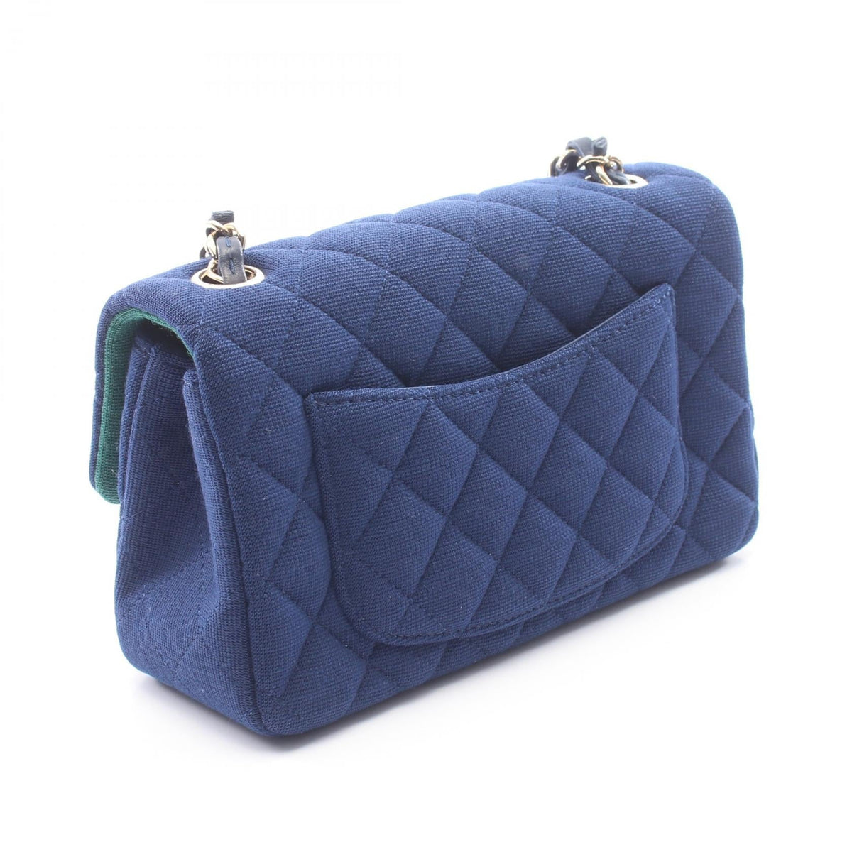 Preloved CHANEL Blue Mini Matelasse 20 cotton A69900 2101220189181
