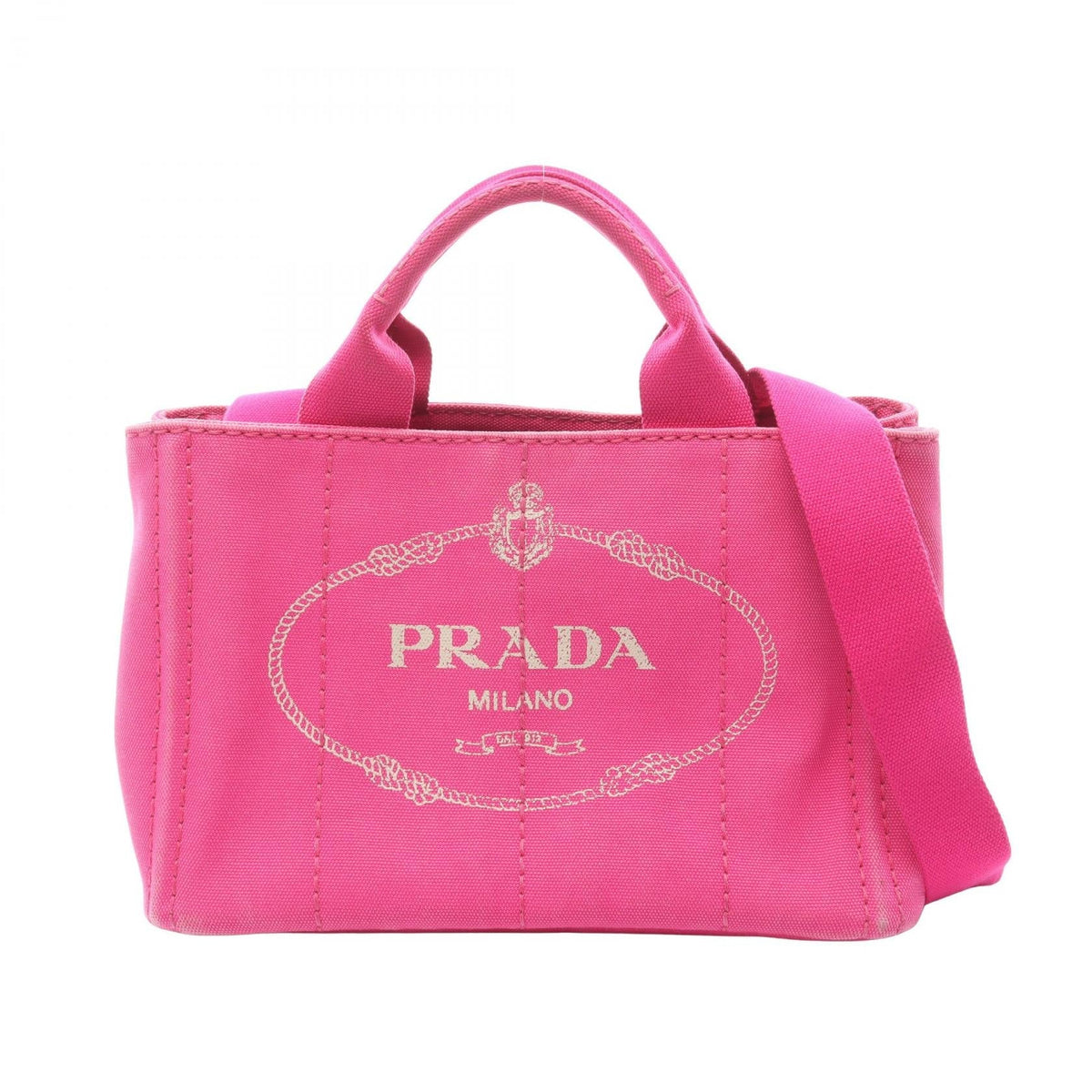 Preloved PRADA CANAPA Canapa Tote Bag Pink canvas 2101219678412