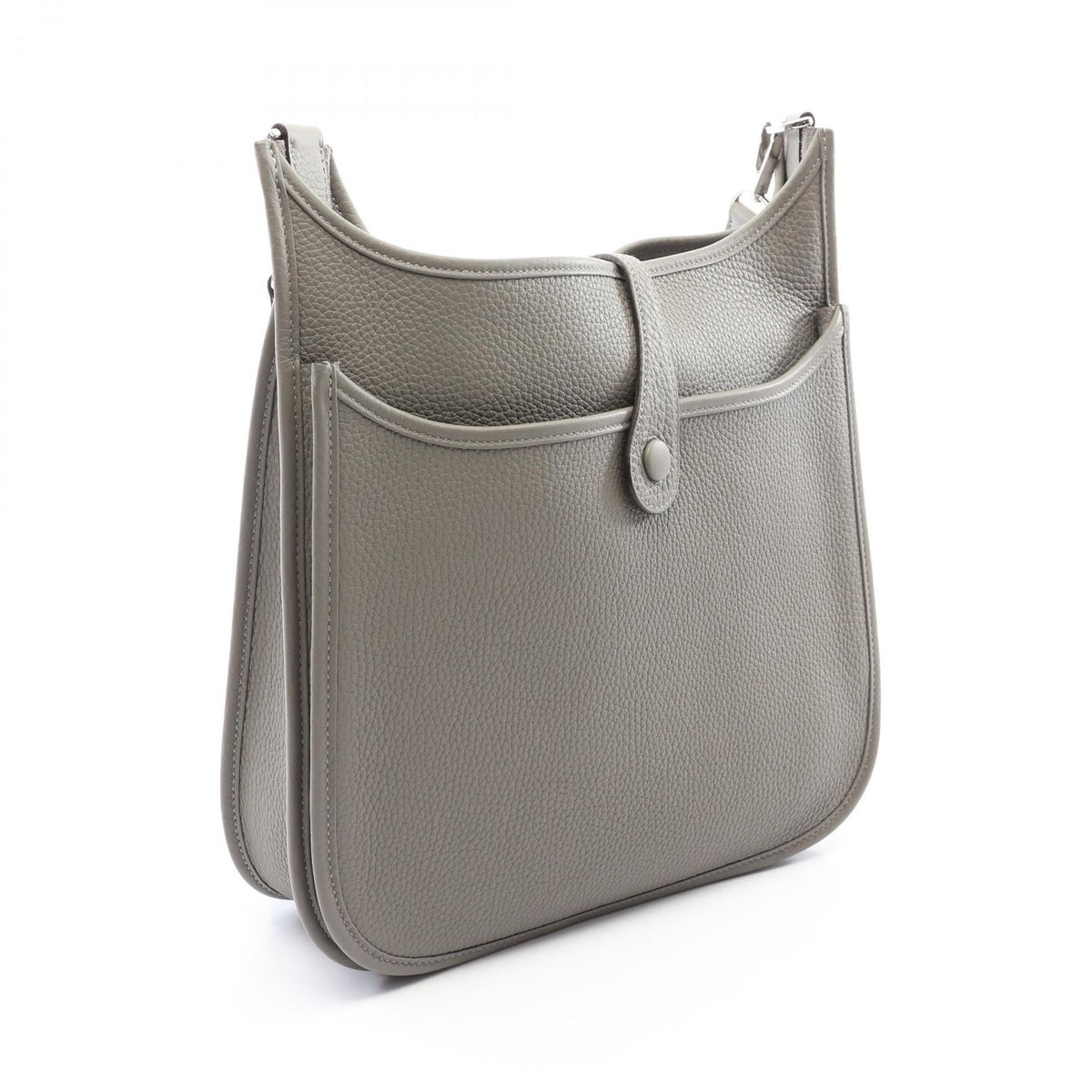 Preloved HERMES Evelyne 3 Trois PM Grimayer Shoulder Bag Gray Taurillon Clemence Other×Taurillon Clemence 2101220302795