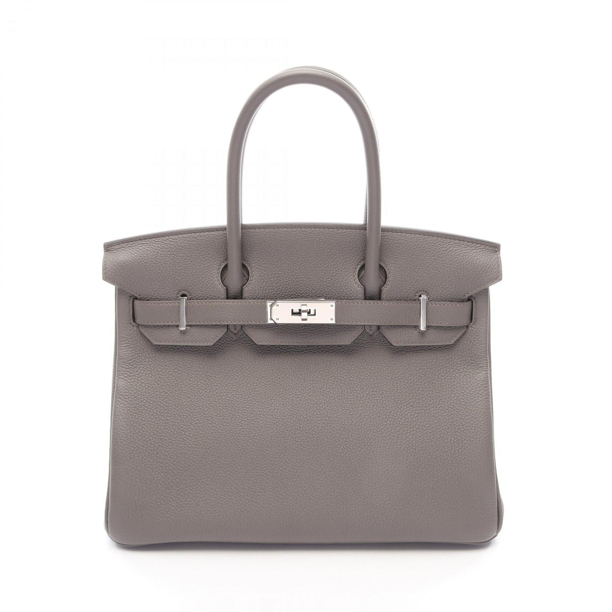 Preloved HERMES Birkin 30 Etain Handbag Gray Togo leather Other×Togo leather 2100301262256