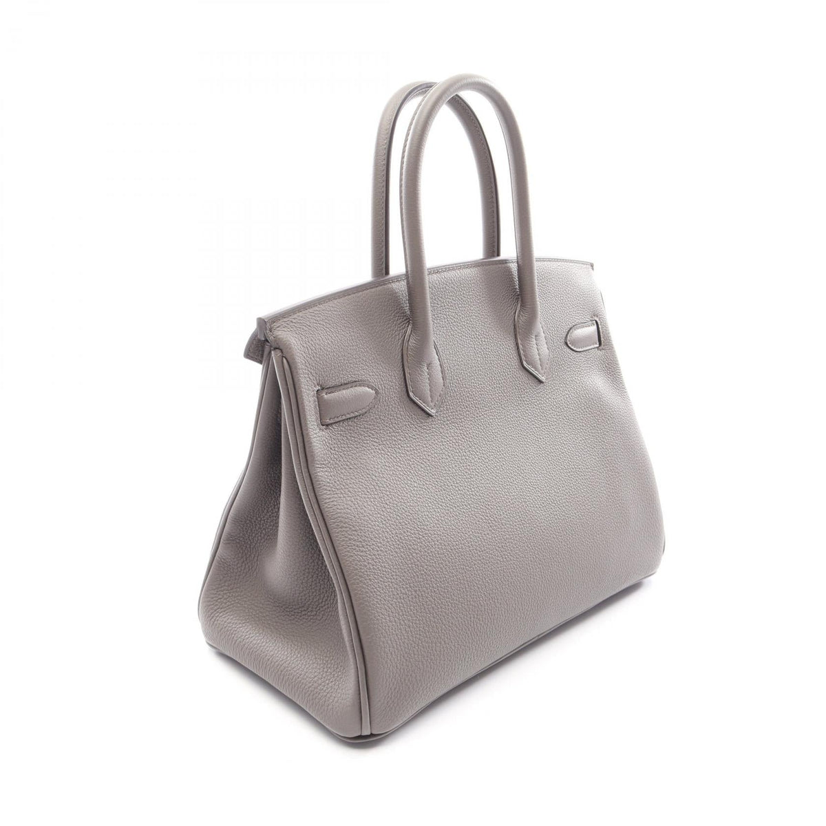 Preloved HERMES Birkin 30 Etain Handbag Gray Togo leather Other×Togo leather 2100301262256