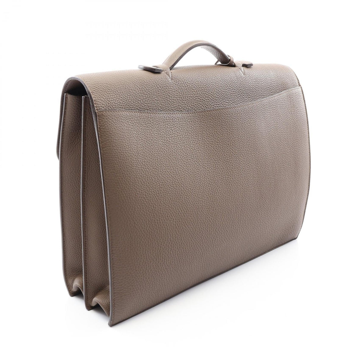 Preloved HERMES Sac à Dépêches 38 Taupe Business bag Gray Togo leather Other×Togo leather 2101220263904