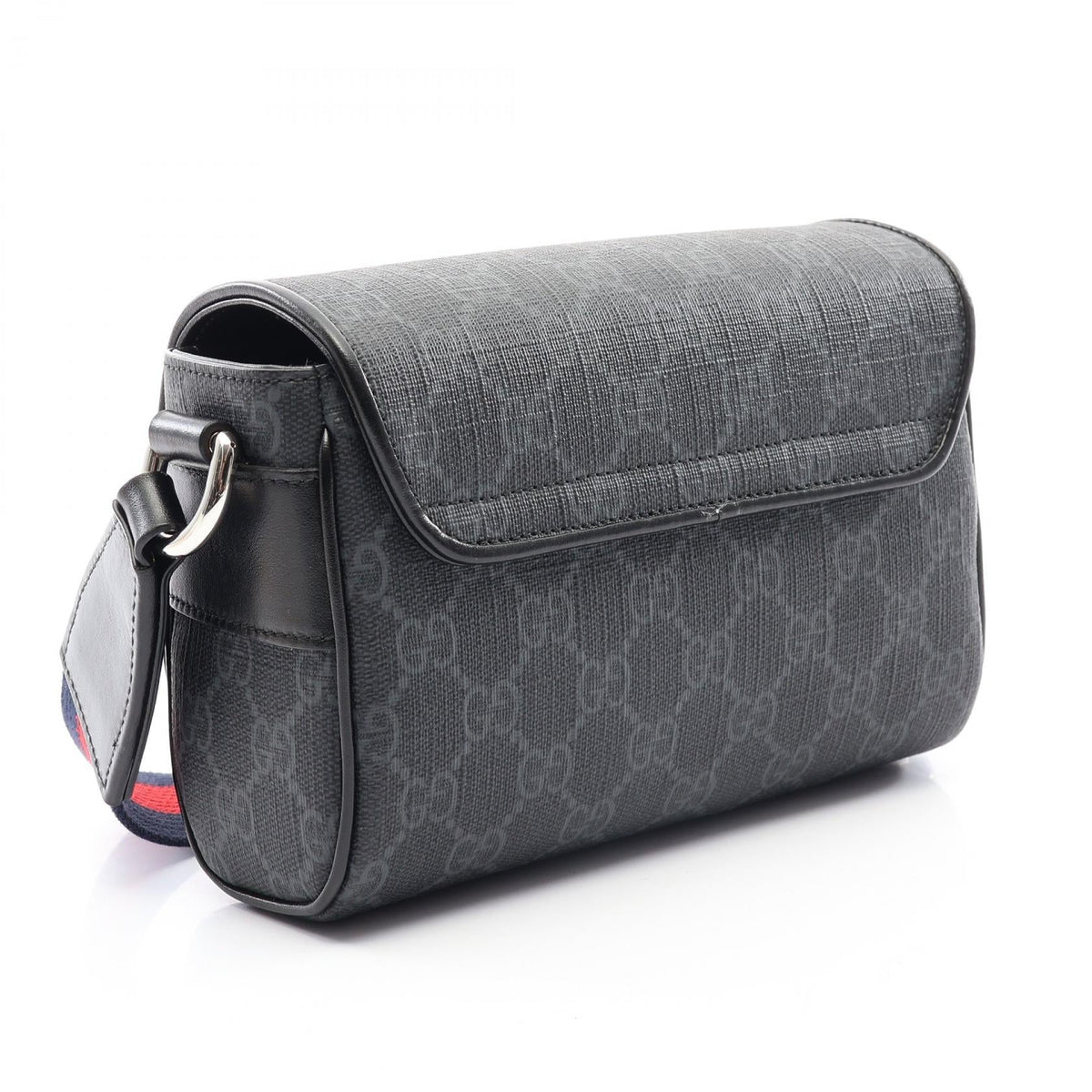 Preloved GUCCI GG Super Mini Bag Sherry Line GG Supreme Shoulder Bag Black PVC coated canvas×leather 791741 2101220299408