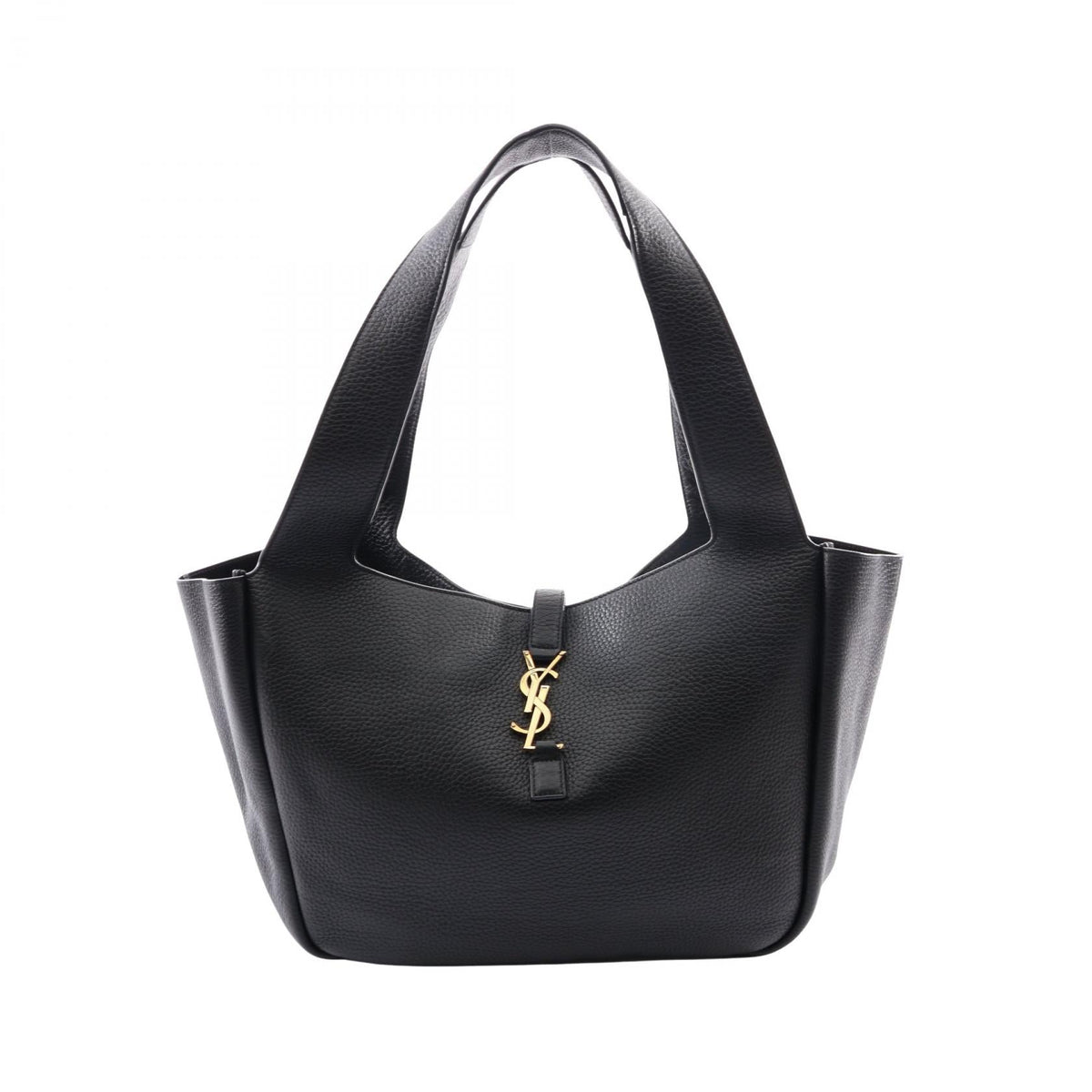 Preloved SAINT LAURENT PARIS LE 5 A 7 BEA Tote Bag Black leather 763435 2101220124212