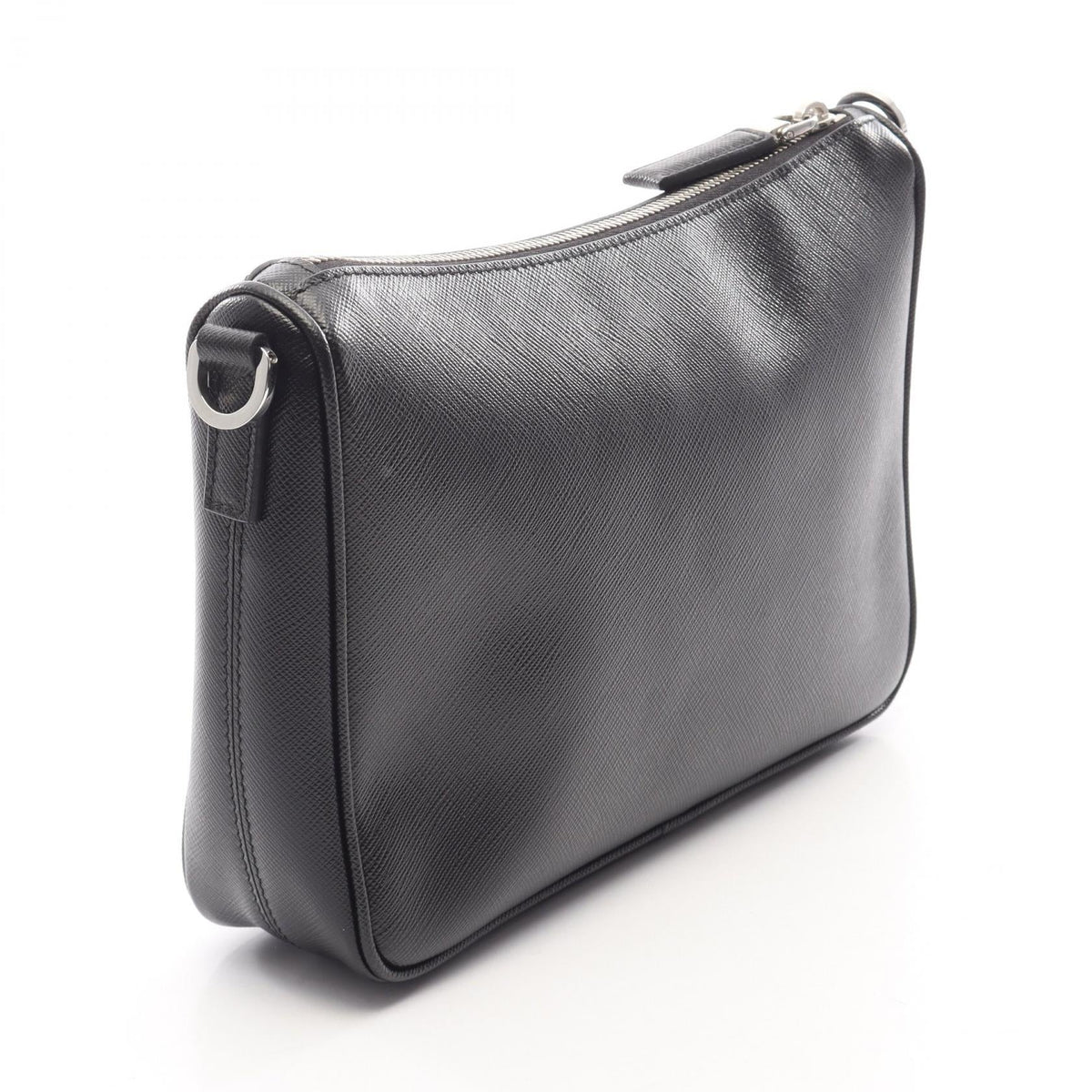 Preloved PRADA SAFFIANO TRAVEL Shoulder Bag Black Saffiano leather 2VH113 2101220232047