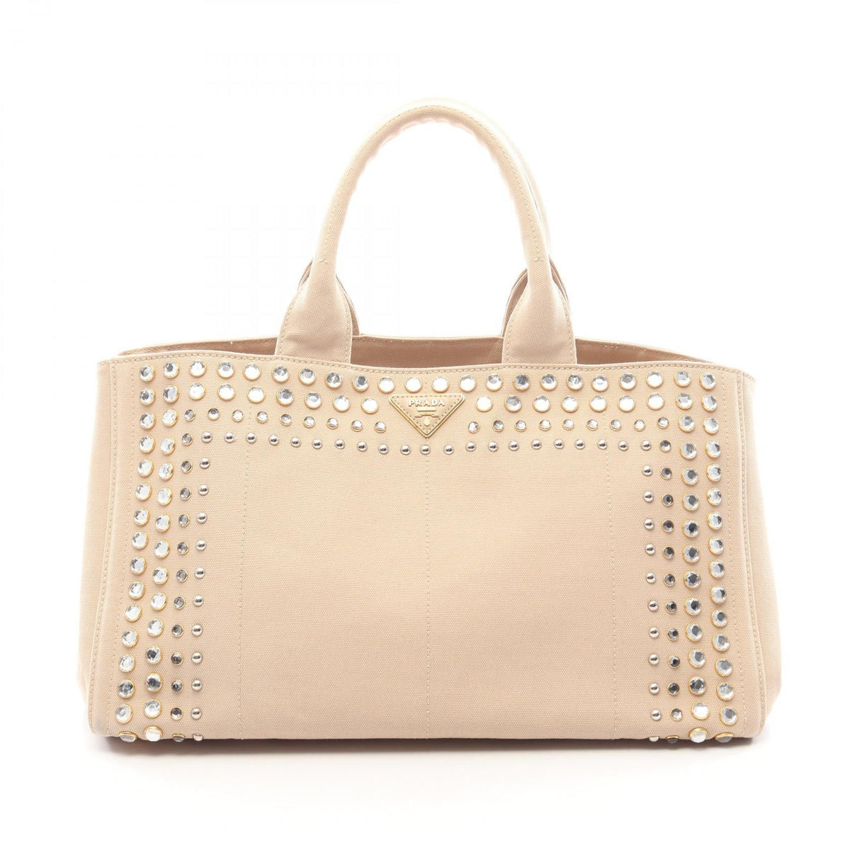 Preloved PRADA CANAPA Canapa Bijou Tote Bag Beige canvas 2101220224202