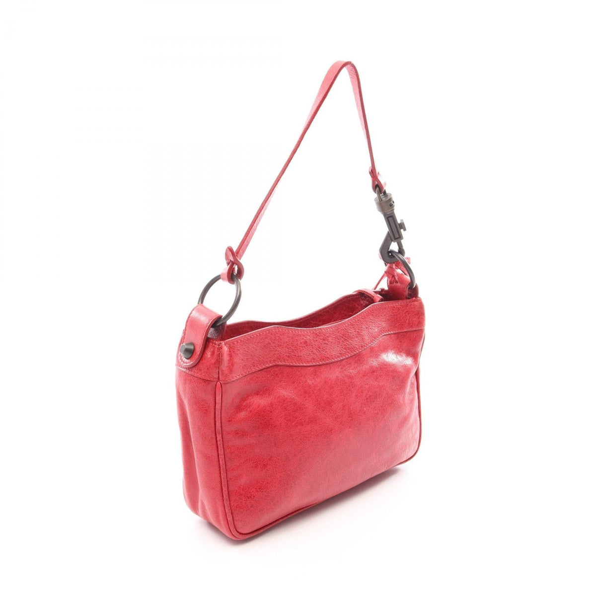 Preloved BALENCIAGA The Hip Handbag Red leather 2101220183912