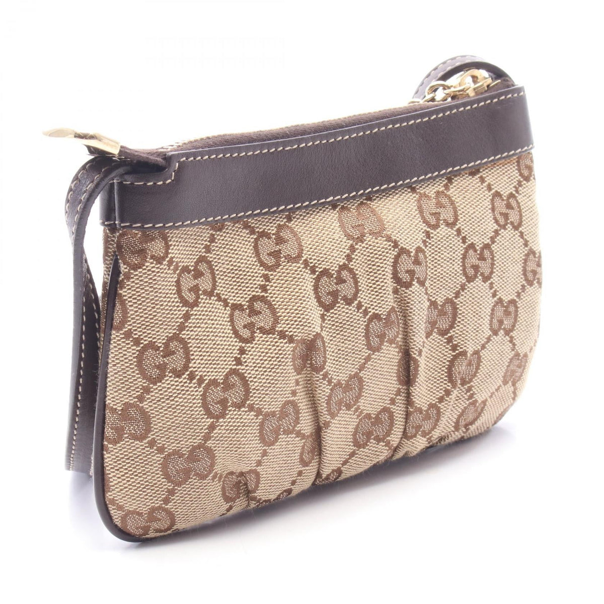 Preloved GUCCI Interlocking G GG Canvas Mini Shoulder Bag Beige/Brown canvas×leather 212216 2101220150532