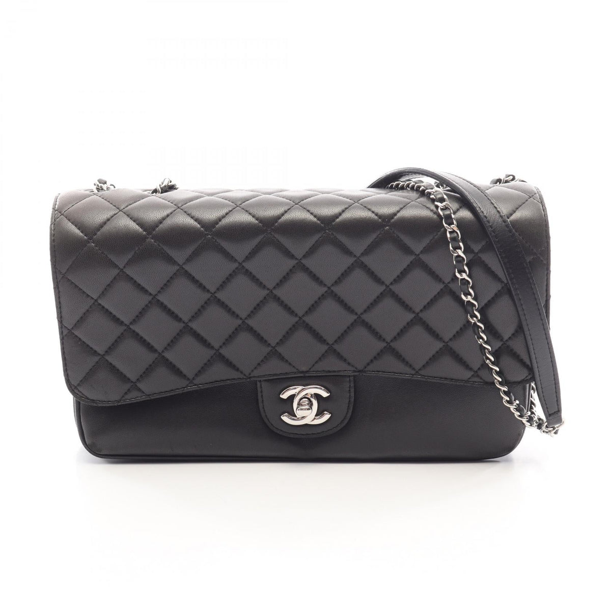 Preloved CHANEL Black Matelasse Lambskin (sheep leather) 2104102552165