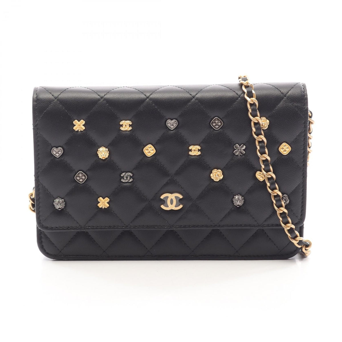 Preloved CHANEL Black Matelasse icon Lambskin (sheep leather) AP0250 2101220264062
